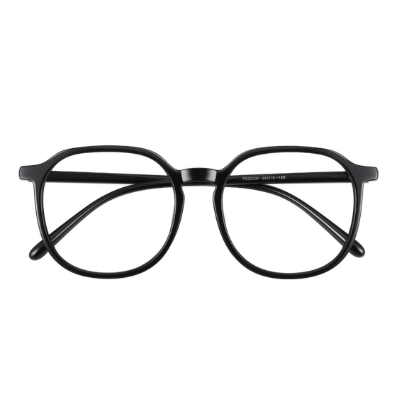 
Ultra-light TR90 multi-sided large frame slim non-face mirror can be matched with anti-blue light glasses myopia mirror frame