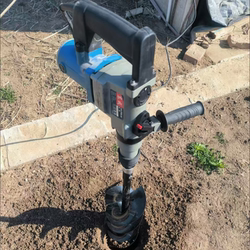 Electric Hammer Drill for Drilling Holes in Hard Soil, Digging Pits, Planting Trees, Installing Pipes in Greenhouses, Agricultural Land Electric Drilling Machine Tool Drill Bit