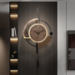 Feiniaoji 2025 New Model Living Room Grille Clock Wall-Mounted Modern Minimalist Clock High-End Home Wall Clock