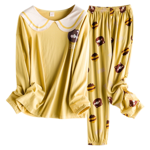 Pajamas for women spring and autumn pure cotton long-sleeved internet celebrity 2026 new autumn and winter wearable summer home clothes set