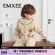 
Manxi children's home clothes half velvet for boys and girls, thickened velvet, autumn and winter warm children's pajamas set split