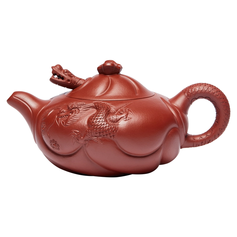 龍茶壺  中国古美術  宜興  紫砂壺・急須・茶道具 龍茶壺 中国古美術 宜興 紫砂壺・急須・茶道具 中国美術 紫泥