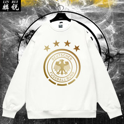 German Football Team Germanic Chariots Fan Jersey Round Neck Sweatshirt Pullover Thin Style Unisex Fleece Long-Sleeve Shirt Jersey