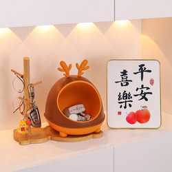 Entryway Key Storage Box Decoration Home Shoe Cabinet Ornament Living Room Shelf Welcome Home High-End Feel