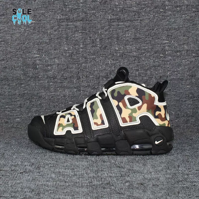 Nike/耐克大AIR MORE UPTEMPO皮蓬迷彩熊猫男子篮球鞋CJ6122-001-Taobao