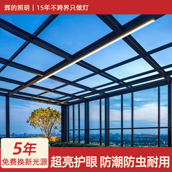 Balcony Light, Ceiling Light, Outdoor Waterproof and Insect-Proof Strip Light, Corridor Aisle Light, Glass Sunroom Special Light