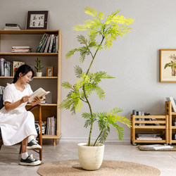 Artificial Green Plant High-End Luxury Indoor Living Room Large Floor-Standing Fake Tree Plant Decoration