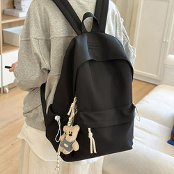 Korean-Style Simple Backpack for Male High School Students, Large-Capacity School Bag for Female College Students, 16inch Computer Travel and Commuting Backpack