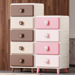 Children's Clothes Storage Cabinet, Thickened Drawer-Type Baby Storage Cabinet, Plastic Household Toy Snack Cabinet, Baby Wardrobe