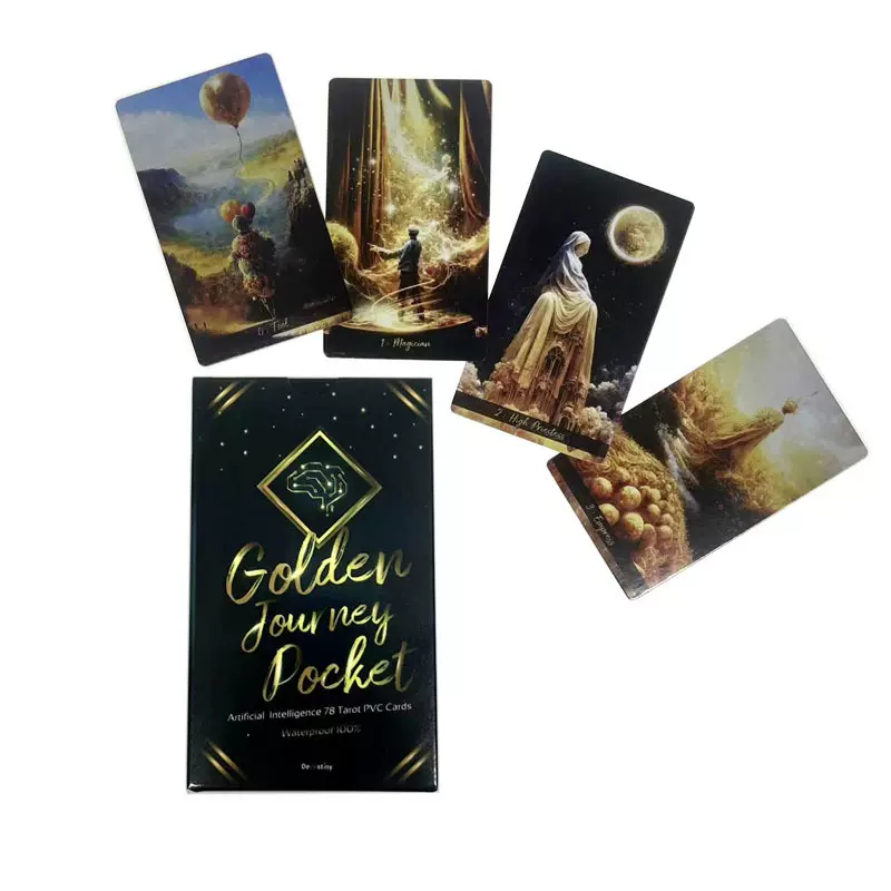 Golden Journey Tarot -Luxury Edition金色旅程卡牌版12x7cm英文-Taobao