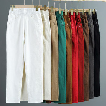 Spring and Autumn Cotton Casual Mom Pants