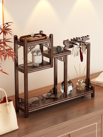 
Entrance entrance key storage entrance ornament rack, medieval style storage rack, glasses placement rack, table atmosphere decoration