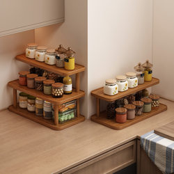 Kitchen Multi-Functional Condiment Storage Rack Multi-Layer Organizer Countertop Seasoning Oil Salt Jar Shelf 2025 New Model