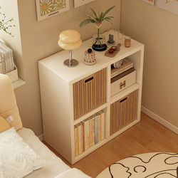 Steel Kalek Grid Cabinet Bedroom Bedside Cabinet Children's Toy Storage Cabinet Bookcase Integrated Floor-Standing Storage Cabinet