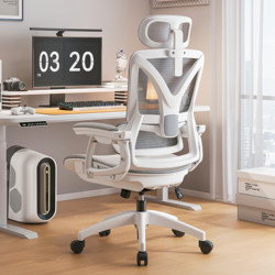 Ergonomic Office Chair, Comfortable for Long Periods of Sitting, Reclining and Napable, Dual-Purpose Chair, Home Computer Chair, Dormitory Gaming Chair