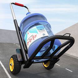 Special Hand-Pulled Cart for Bottled Water, Lightweight Folding Trolley for Home Use, Portable Water Bucket Cart for Bottled Water