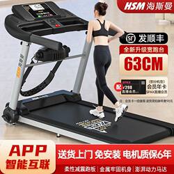 Heisman Electric Treadmill for Adults, Foldable and Widened Running Belt, Home Exercise Fitness Walking Machine