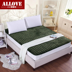 Flannel Mattress Army Green Student Dormitory Thickened Single Soft Cushion Double 1.8 Mattress Home Use 1.5 Mattress Blanket
