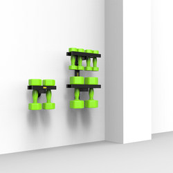 Wall-Mounted Dumbbell Storage Rack, Wall-Mounted Barbell and Kettlebell Storage Rack, Home Fitness Arm Muscle Training Equipment Display Rack