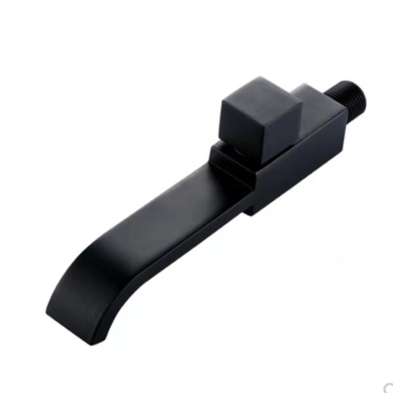 Badezimmer Mopp Pool Wasserhahn Schwarz - 3/4 Zoll Waschmaschinenanschluss