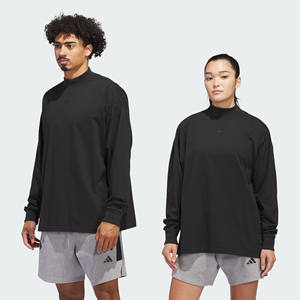 
Adidas Professional Sports Men's and Women's Couple's Pure Cotton Basketball Sports Long Sleeve T-Shirt