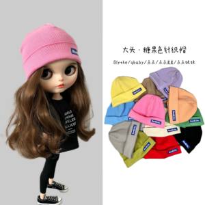 BLYTHE Little cloth doll clothes accessories hat, knitted hat cold hat qbaby little bit hat