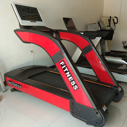 Multifunctional Commercial Treadmill, Wide Running Belt, Silent Electric Treadmill for Gym, Aerobic Fitness Equipment