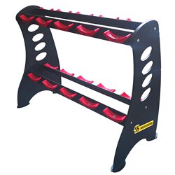 Huixiang Hx-6122 Commercial Double-Layer Dumbbell Rack, Gym Indoor Auxiliary Equipment, Rack for Storing 5 Pairs of Dumbbells