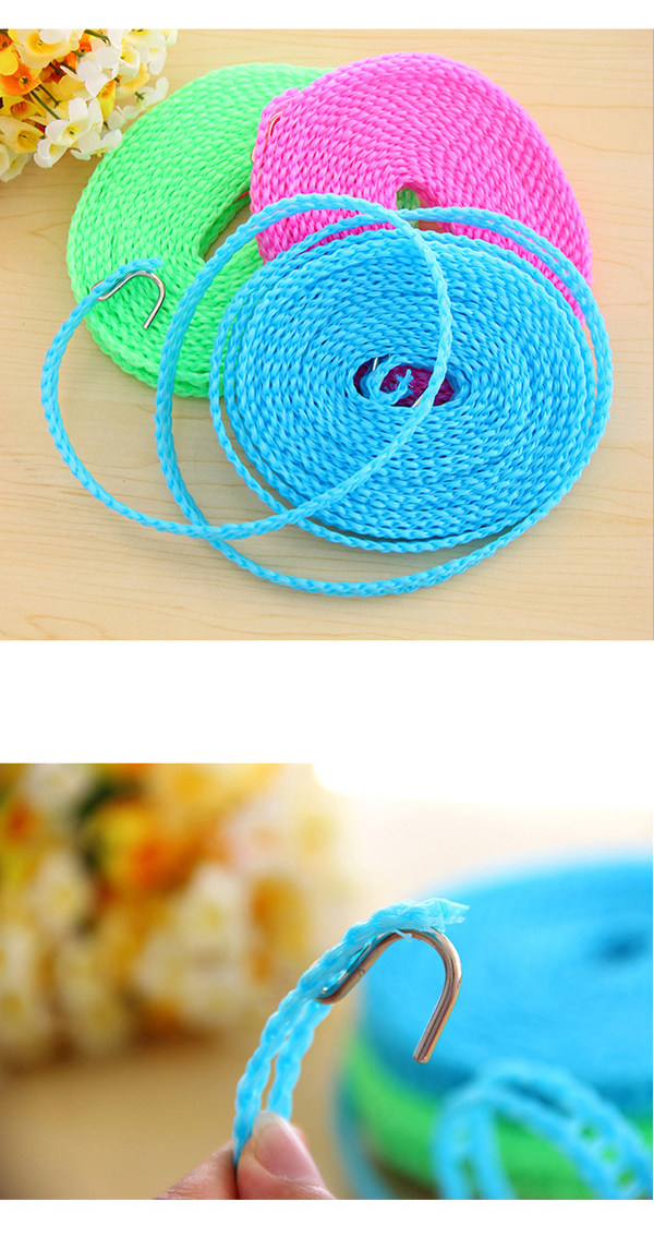 加粗加长晒衣绳晒被绳5米 原价7.9元 拍下价6.9元 多数地区包邮