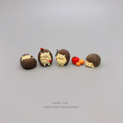 Bored! a Little Wandering Hedgehog Figurine for Emotional Stability and Healing, a Desktop Ornament and Desk Decoration Gift