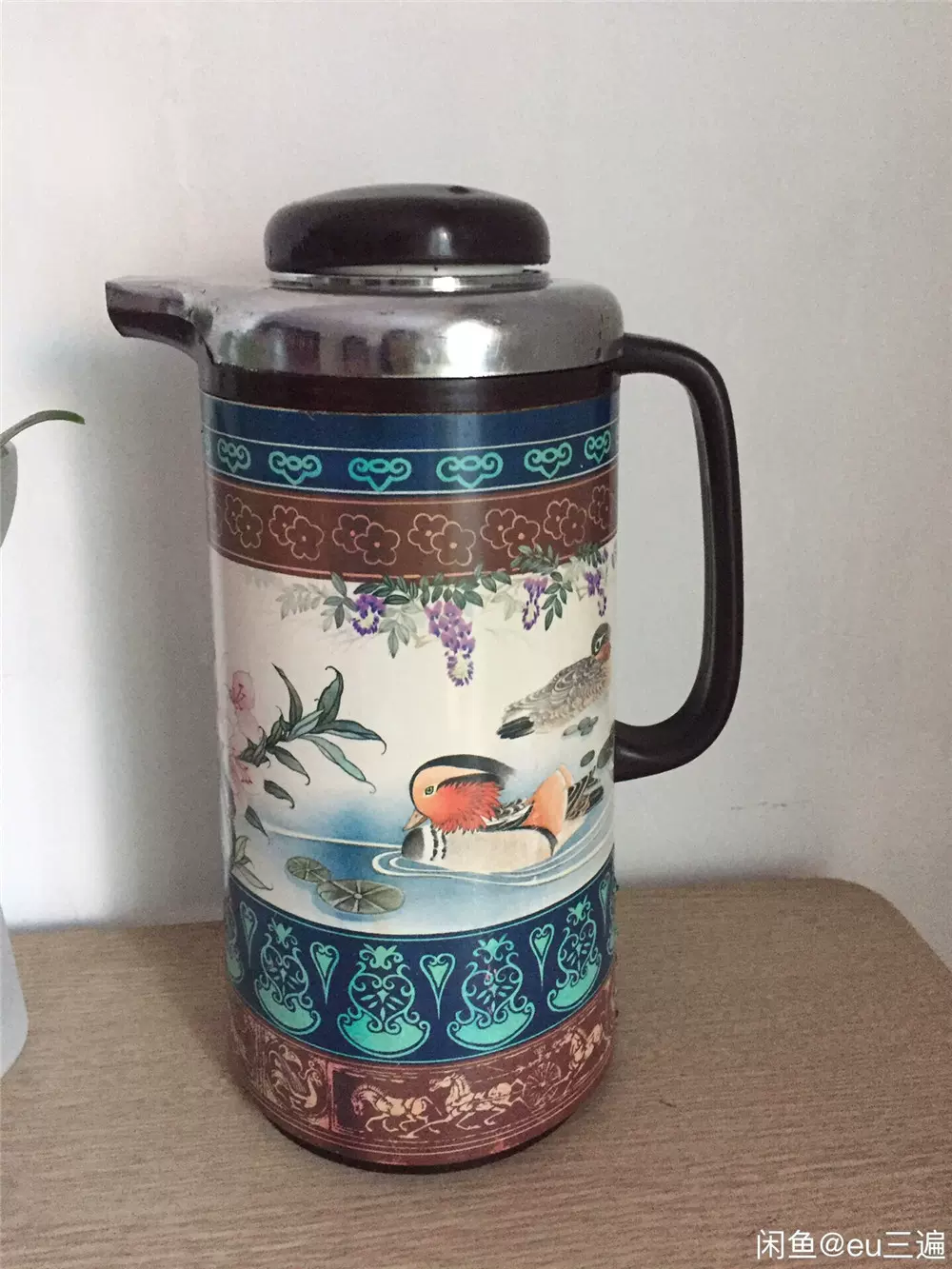 老物件 鹿牌热水瓶 保温瓶 影视道具收藏品 鸳鸯戏水 现货