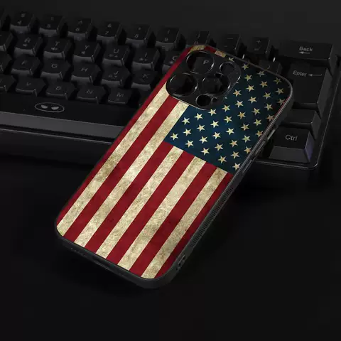 American Flag Illustration New Phone Cases Covers Silicone TPU iPhone 15, iPhone 14, iPhone 13, iPhone 12, iPhone 11