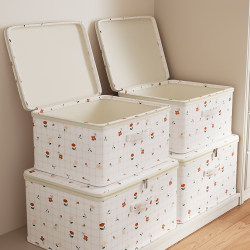 Clothes Storage Box New Model 2026 Household Wardrobe Organizer Large Capacity Foldable with Lid Quilt Clothing Storage Basket
