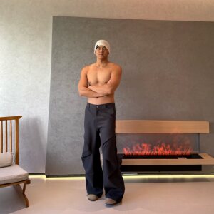 
JZD spring American high street handsome silhouette wide-leg versatile trousers for men three-dimensional pleated relaxed casual pants