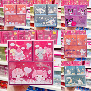 
Sanrio Family Series Yugui Dog Three-grid Storage Box Cute Melody Kulomi Miscellaneous Organizing Box