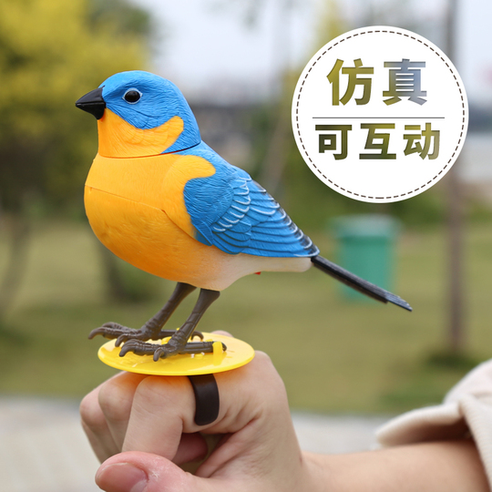 Zephyr Knight 電動歌う鳥のおもちゃ - 音声起動、移動、バイオニック
