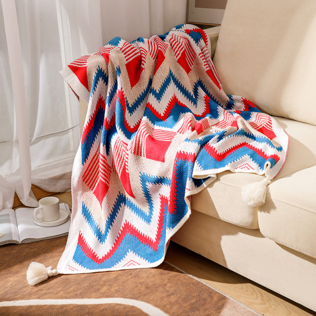 Photo inspiration: Fresh Look at Internet Celebrity Sofa Blanket Office Nap Blanket Nordic Style Knitted