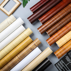 Thickened Wood Grain Furniture Stickers for Renovating Cabinets, Speakers, Wooden Doors, Veneer for Solid Wood Tables, Self-Adhesive Imitation Wood Film