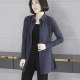 Mid -long shirt female covers her ass, fashion spring and autumn new cardigan, wearing a shirt outside Modal long sleeve top