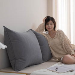 2025 new bedside pillow sofa cushion pillow Nordic soft bag large back pillow living room tatami bed pillow