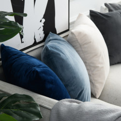Nordic Style Pillow Sofa Cushion Velvet Pillowcase Office Lumbar Pillow Cushion Headboard Backrest Cushion Waist Support Cushion