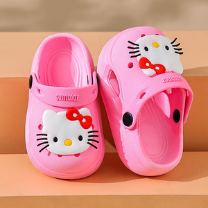 
Summer new cute cartoon children's clogs for girls, non-slip soft bottom toe slippers, sandals and slippers for boys