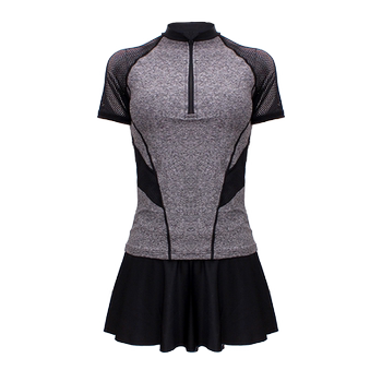 Sanqi swimsuit women's split skirt style conservative hot spring