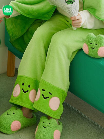 ラインフレンズ レニーニ 冬用 ぬいぐるみパジャマパンツ