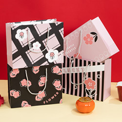 New Gift Bags, Simple Flower Handbags, Small Birthday Paper Bags, Large Packaging Bags