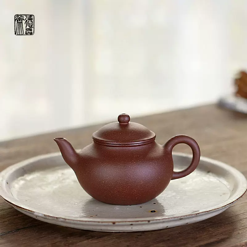 ④文革壺 早期壺 宜興 文革早期 朱泥 紫砂 茶壺 急須 紅泥 中国 ②紫泥