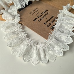 Pure cotton pleated lace diy baby clothes fabric collar curtain pet scarf lolita sofa clothing accessories
