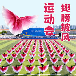 Creative Props for the Opening Ceremony of the Sports Games, Color-Changing Wings, Cape, Dance Props, Special for School Campus Group Exercises