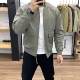 Thin coat men's stand -up collar leisure versatile fashion 2025 spring and autumn short baseball uniform top