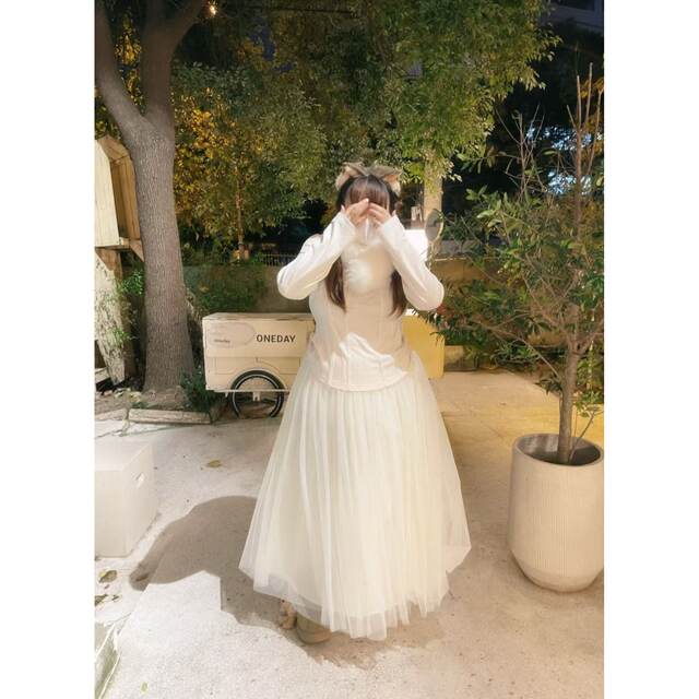 Lin Sister Extra Large Size Trendy Women's Clothing 200-300Jin [Jin equals 0.5 kg] 2024 New Fat and Winter Fat mm High Waist Tulle Skirt
